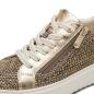 Preview: Marco Tozzi Sneaker, Gold comb. mit Strasssteinen