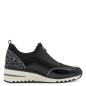 Preview: Marco Tozzi Sneaker, schwarz mit leichtem Leoprint