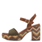 Preview: Marco Tozzi Sandalen mit Korkabsatz