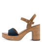 Preview: Marco Tozzi Sandalen mit Korkabsatz