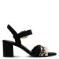 Preview: Sandalette Marco Tozzi, schwarz/ Leo
