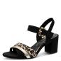 Preview: Sandalette Marco Tozzi, schwarz/ Leo