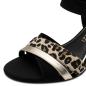 Preview: Sandalette Marco Tozzi, schwarz/ Leo