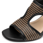 Preview: Marco Tozzi Sandalette black comb.