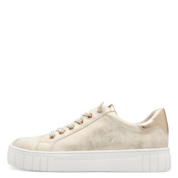 Sneaker Marco Tozzi, creme metallic
