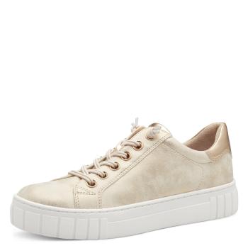 Sneaker Marco Tozzi, creme metallic