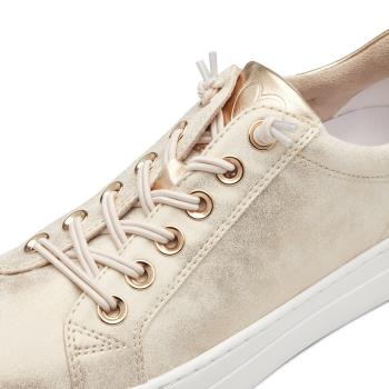 Sneaker Marco Tozzi, creme metallic