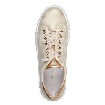Sneaker Marco Tozzi, creme metallic