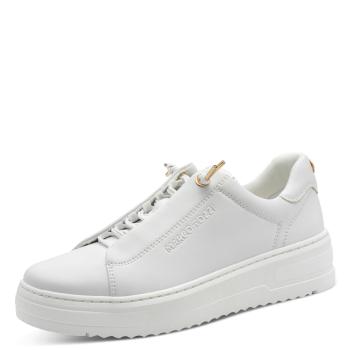 Marco Tozzi Sneaker, weiß mit goldenen Details