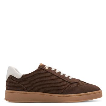 Preview: Marco Tozzi Sneaker Schoko Cordoptik