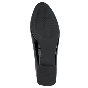 Marco Tozzi Slipper in Lackschwarz
