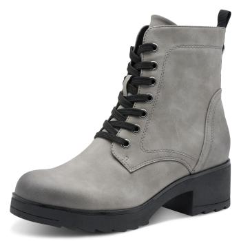 Marco Tozzi Schnürstiefel, Dk. Grau