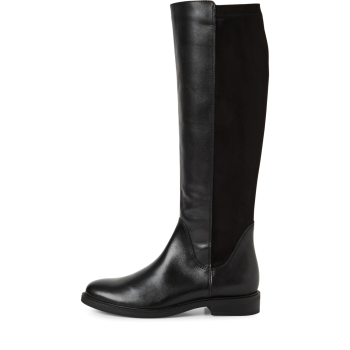 Preview: Marco Tozzi Echtleder Stiefel Damen, black comb.