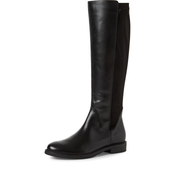 Marco Tozzi Echtleder Stiefel Damen, black comb.