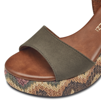 Preview: Marco Tozzi Sandalen mit Korkabsatz