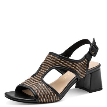 Marco Tozzi Sandalette black comb.