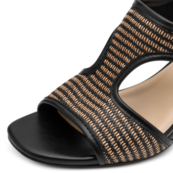 Preview: Marco Tozzi Sandalette black comb.