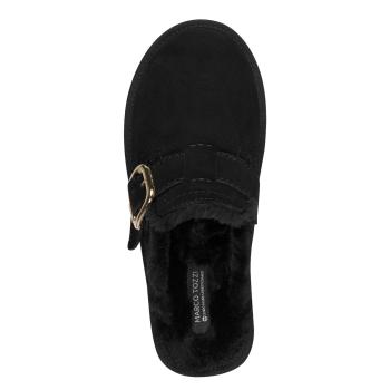 Marco Tozzi by GMK gefütterte Slipper mit Plateau, schwarz