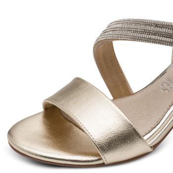 Preview: Marco Tozzi by GMK Echtleder Pumps in Gold, Hochzeitskollektion