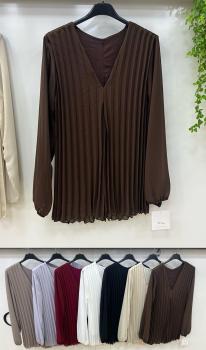 Plissee Bluse