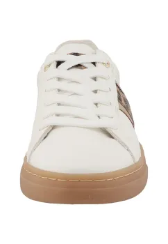 Tom Tailor Echtleder Sneaker weiß/gold