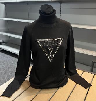 Guess Damen Pullover mit Perlenverzierung