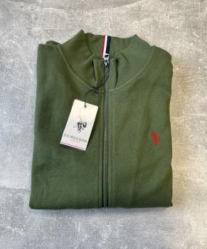 U.S. Polo Assn. Herren Sweatjacke in olive