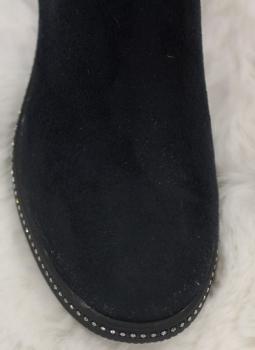 Stiefel,leicht gefüttert,Blau mit Strass