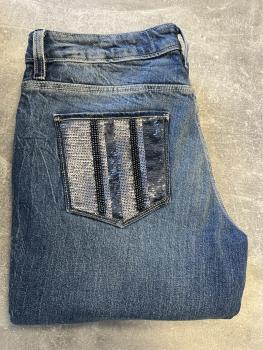 Guess Skinny Jeans mit Strasssteinen und Pailetten