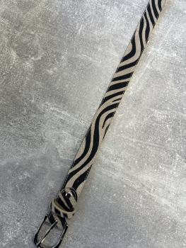 Echtleder Gürtel in Zebraoptik