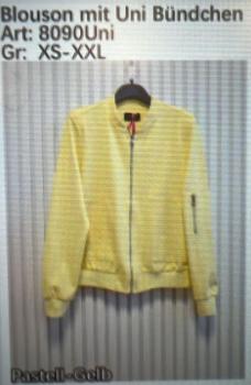 ESViViD Jersey Blouson Jacke mit Bündchen, verschiedene Farben