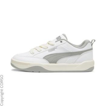 Puma Park Lifestyle, Unisex Sneaker in Weiß/ rauchgrau