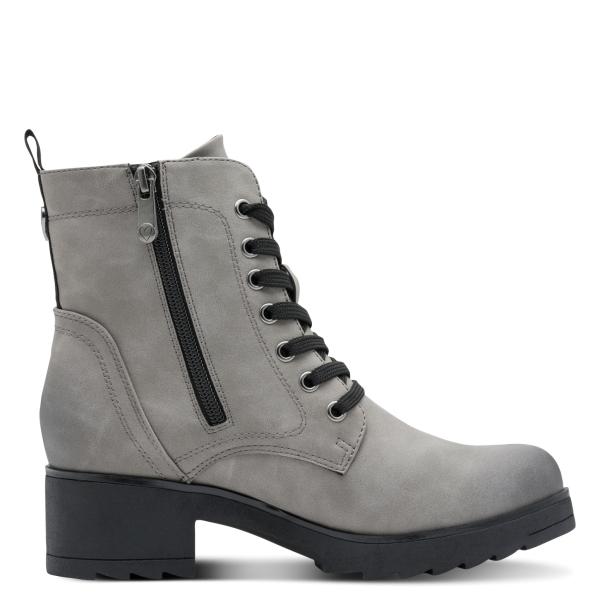 Marco Tozzi Schnürstiefel, Dk. Grau