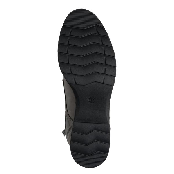 Marco Tozzi Schnürstiefel, Dk. Grau