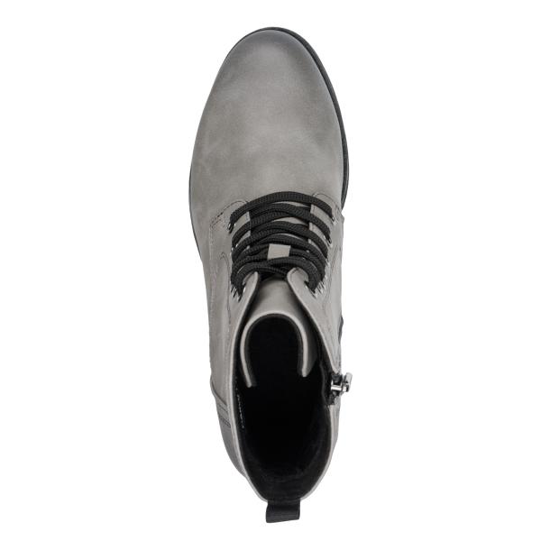 Marco Tozzi Schnürstiefel, Dk. Grau