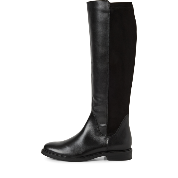 Marco Tozzi Echtleder Stiefel Damen, black comb.