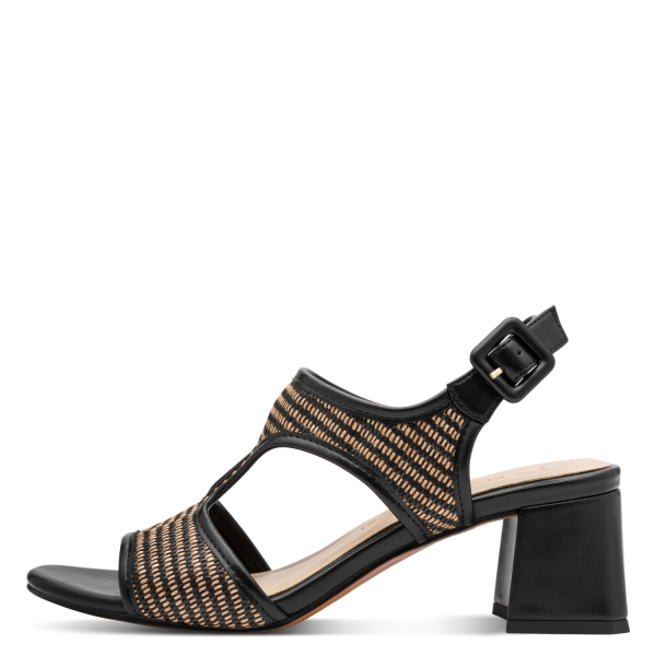 Marco Tozzi Sandalette black comb.