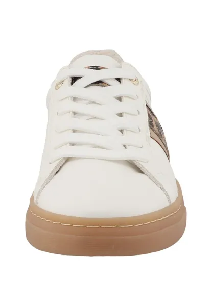 Tom Tailor Echtleder Sneaker weiß/gold