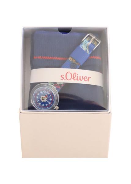s.Oliver Kinderarmbanduhr in rosa und blau