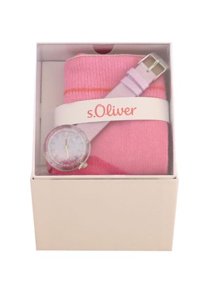 s.Oliver Kinderarmbanduhr in rosa und blau